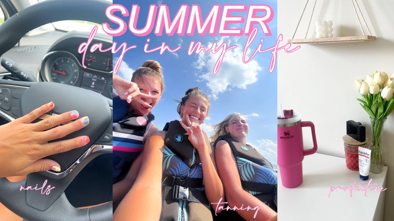 SUMMER DAY IN MY LIFE | pool day, new nails, & dinner