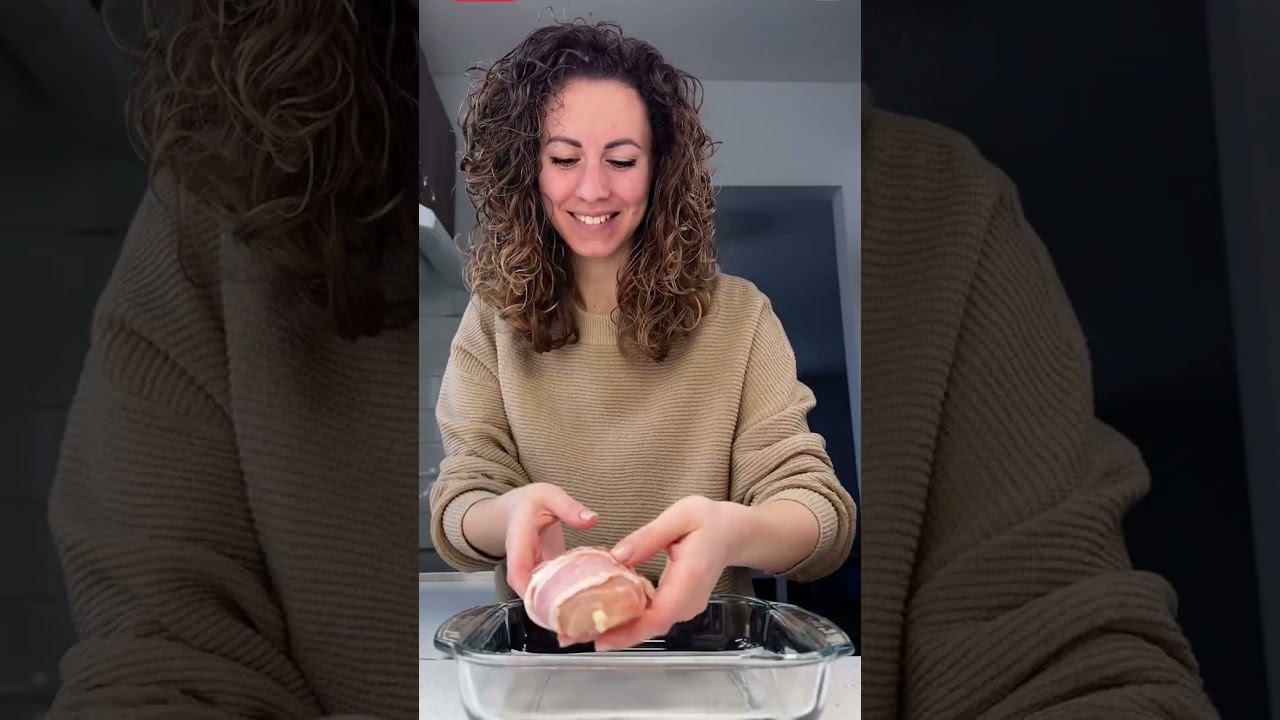 Gevulde kipfilet met mozzarella en ontbijtspek