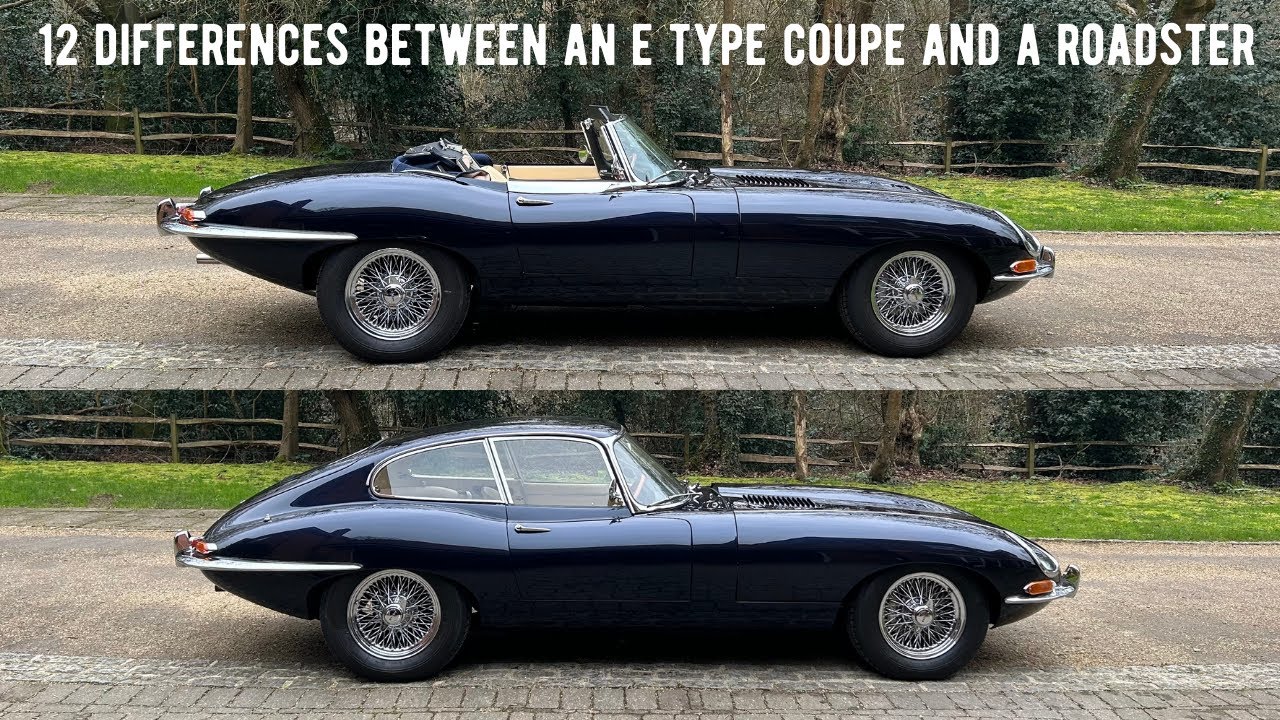 12 различий между купе и родстером XKE e-type серии 1