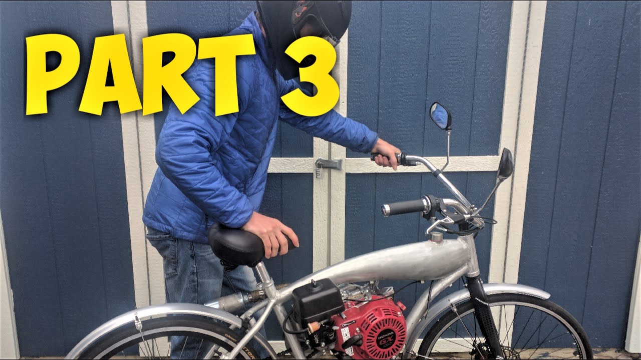 Honda GX 120cc Motorized Bike - Test Ride (Part 3)