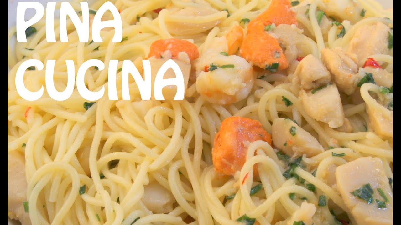 Spaghetti in White Wine Sauce (Marinara Bianca) - Pina Cucina Ep. 15