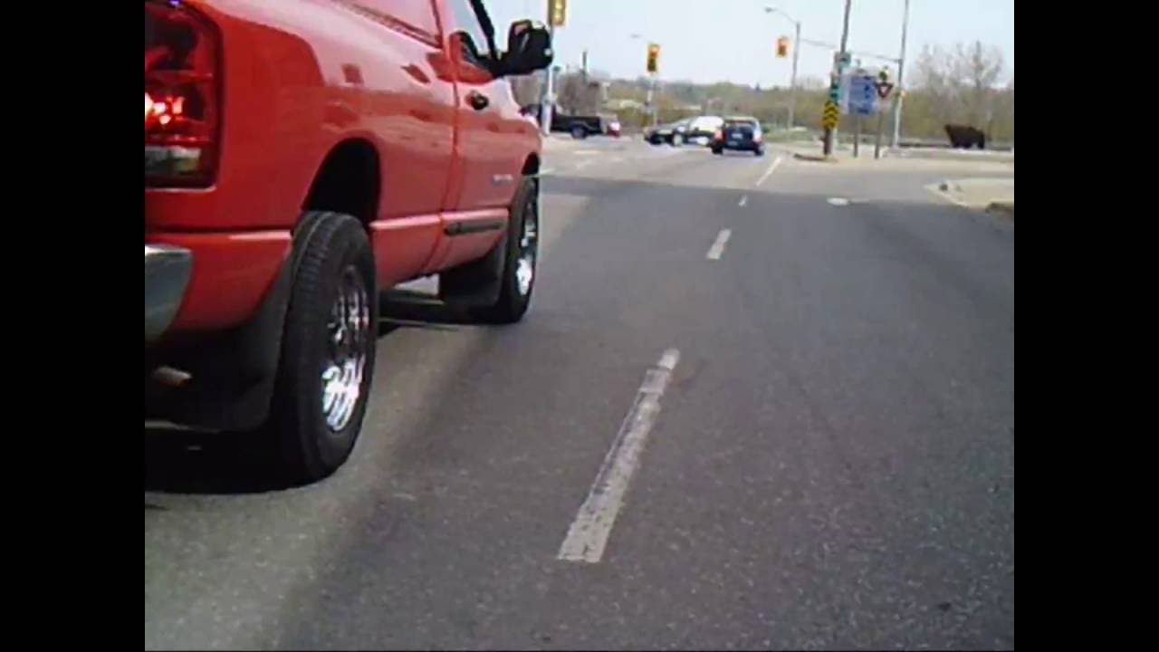 Cyclist Gets Clipped on Brant Ave, Driver Takes Off (cyclist pov)