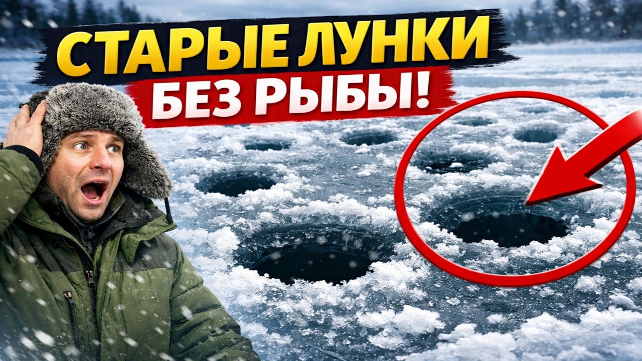 ПОЧЕМУ Я БОЛЬШЕ НЕ СВЕРЛЮ СТАРЫЕ ЛУНКИ. Главная ошибка, которая лишает улова.
