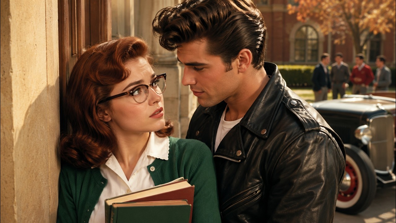 She was the school nerd... until she fell for the wrong boy ❤️ | A 1950s love story