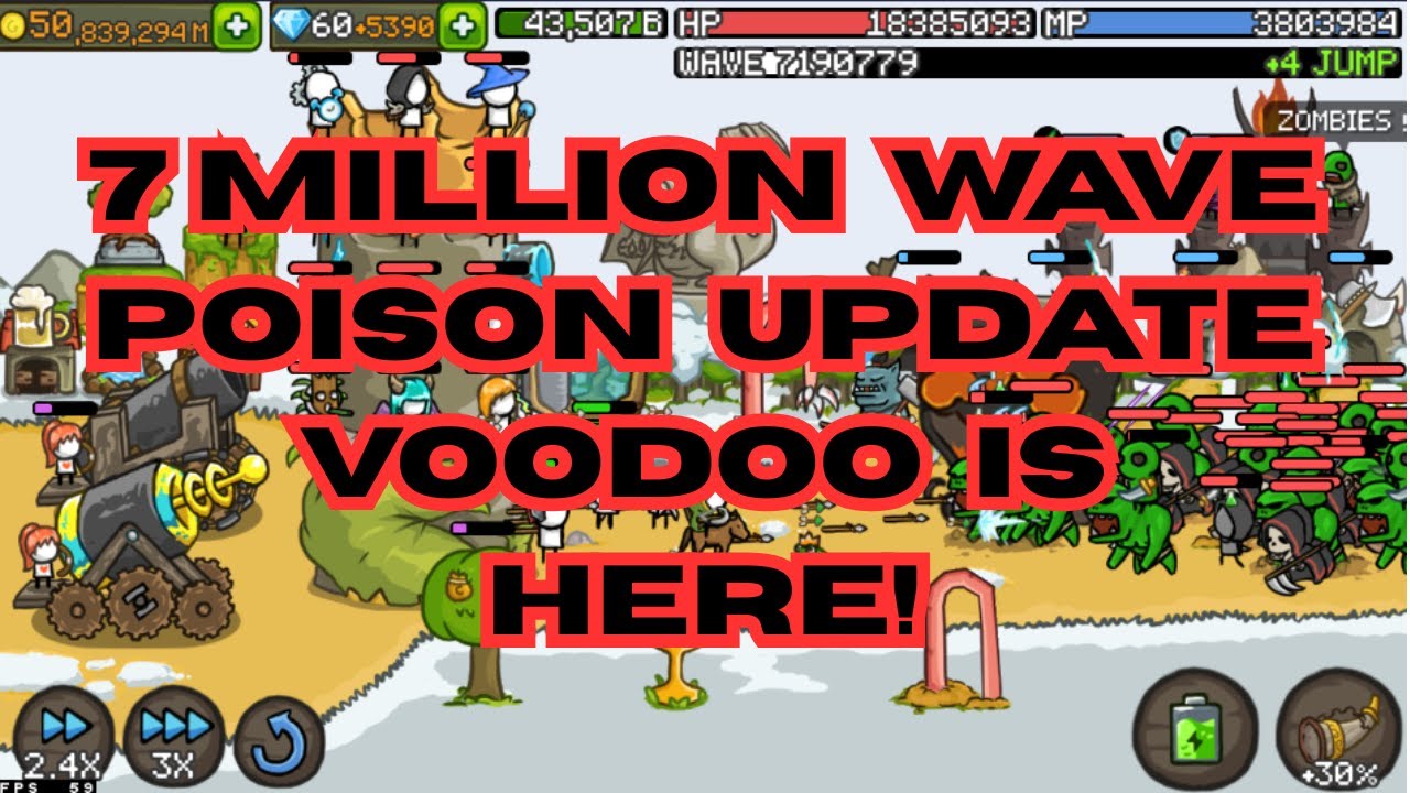 Off-Meta Poison Build Survives 7 Million Waves – GrowCastle Update