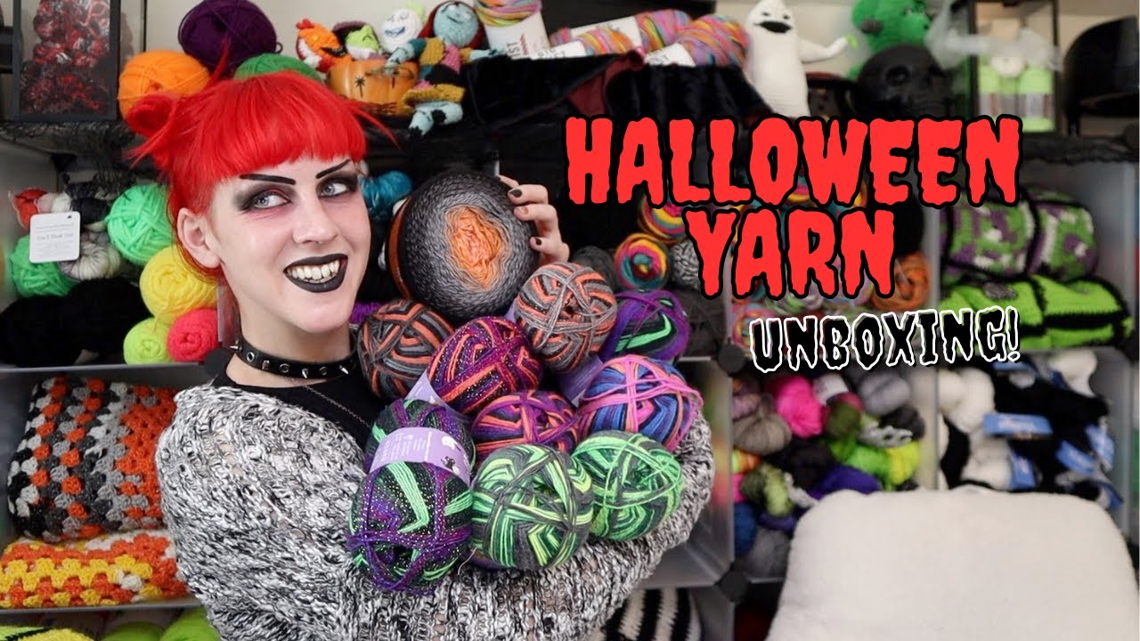 Full Halloween Yarn Line up Unboxing! ~ Hobbii Yarn