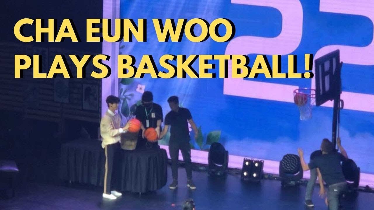 CHA EUN WOO SHOOTS 16 BALLS IN 100 SECONDS | MANILA FAN MEET