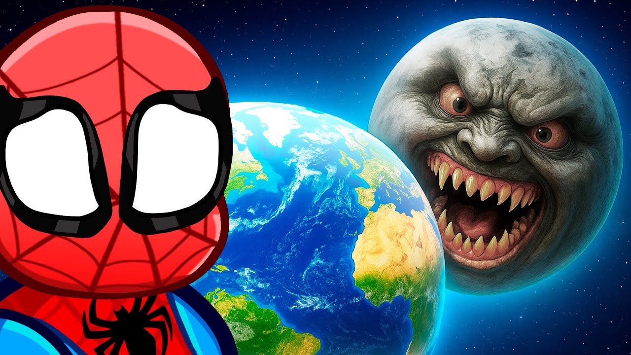 THE MOON WAKES UP and EATS THE EARTH....!?!?!?