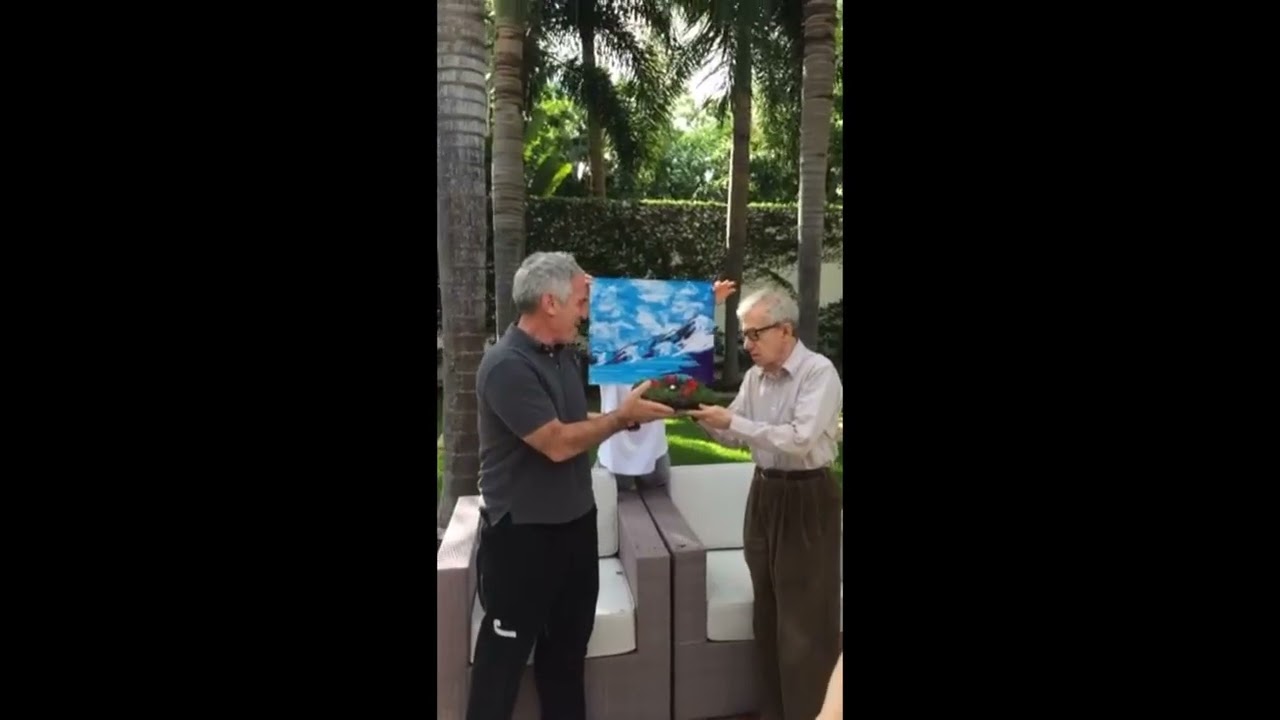 Woody Allen and Jeffrey Epstein hanging out