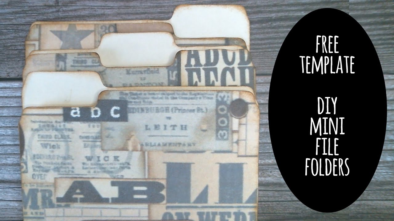 DIY Mini File Folders (Free Template)