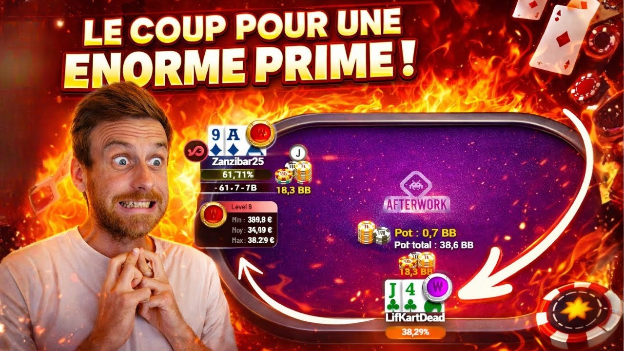 POKER : 40% DE CHANCE DE PRENDRE UN TOKEN LEVEL 9 ! (Grind & Cash #115)