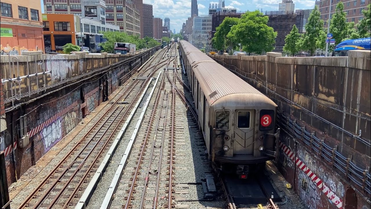 IRT Broadway Line: (1) and (3) Trains @ the 135th Street Portal (R62, R62A)