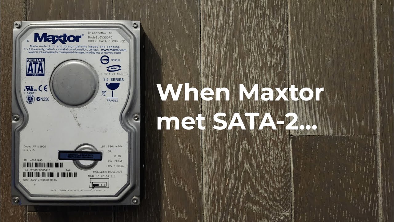 HDD Sounds: Maxtor DiamondMax 10 6V300F0