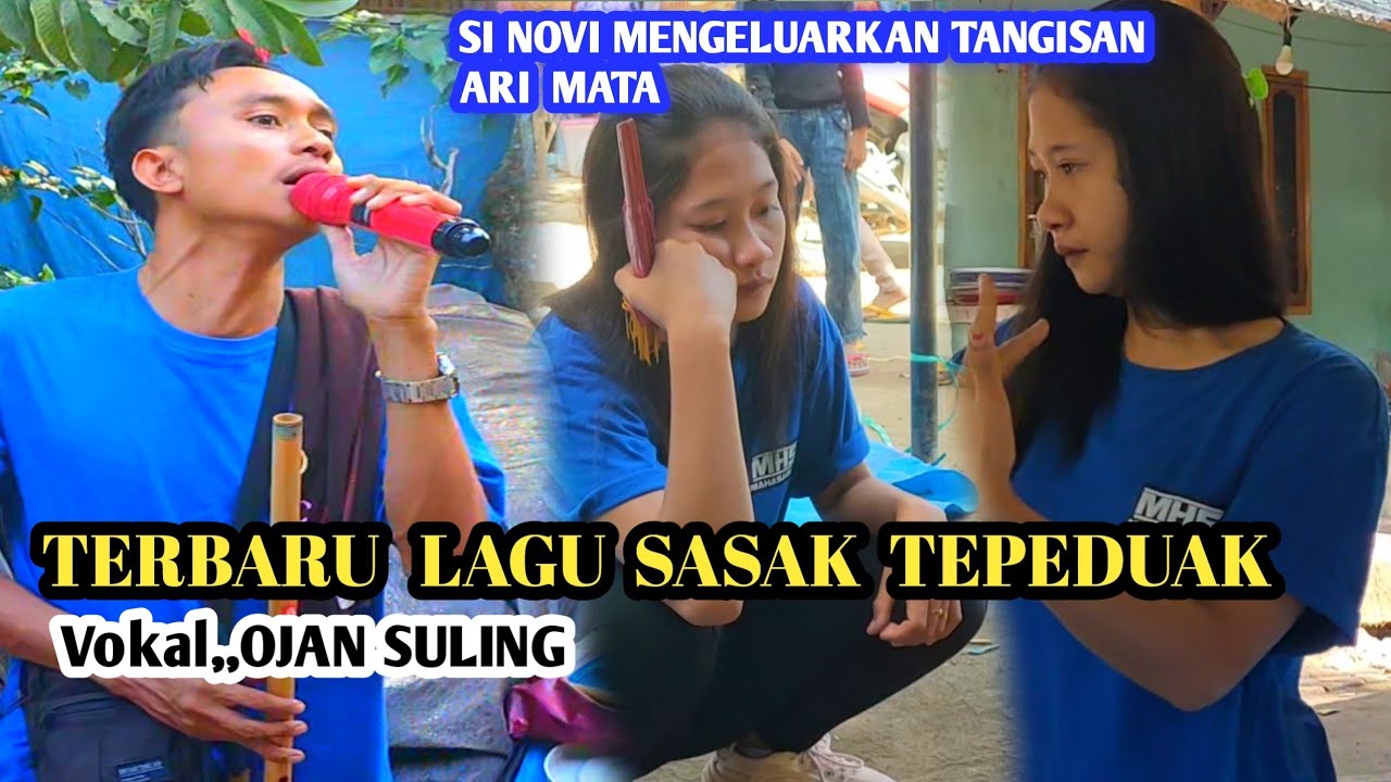 Si NOVI AULIA TERSENTUH SUARA OJAN SULING MENYANYI,,LAGU SASAK TEPEDUAK