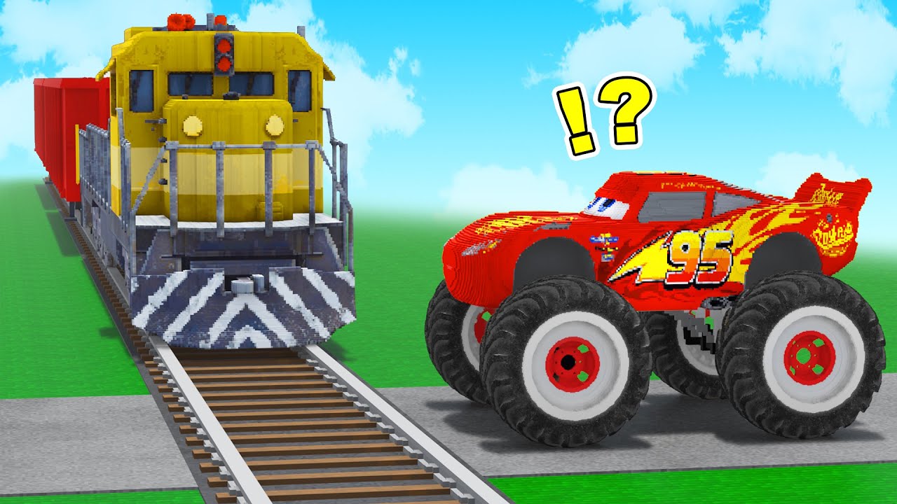 MONSTER TRUCK vs TRAIN and RAILS in Teardown
