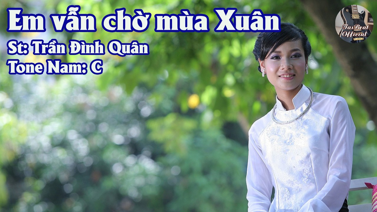 Karaoke Em Vẫn Chờ Mùa Xuân Tone Nam | TAS BEAT