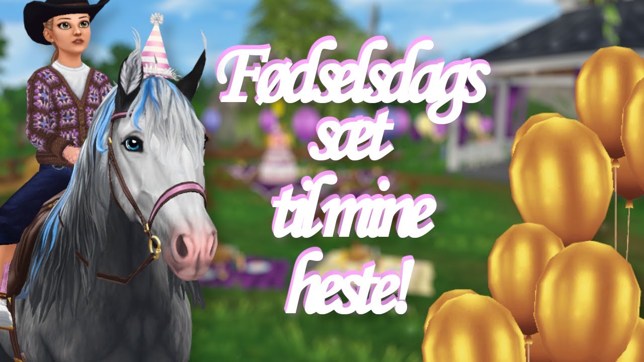 Laver fødselsdagssæt til mine heste, fordi jeg har fødselsdag!🐴🥳|SSO dansk