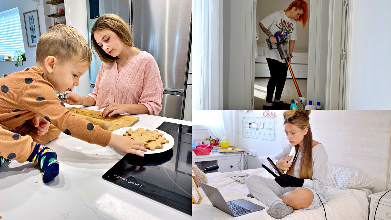 RUTINA de DOMINGO 👨‍👩‍👧‍👦 RESET del HOGAR: LIMPIEZA PROFUNDA 🏡 HACEMOS GALLETAS de JENGIBRE - VLOG