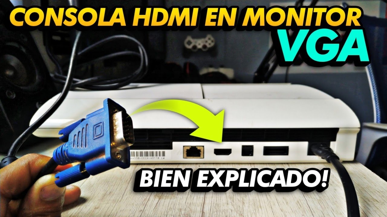 👉Como CONECTAR CONSOLA a MONITOR de PC VGA | PS3/PS4/PS5 - XBOX 360/ONE/X - NINTENDO SWITCH✅