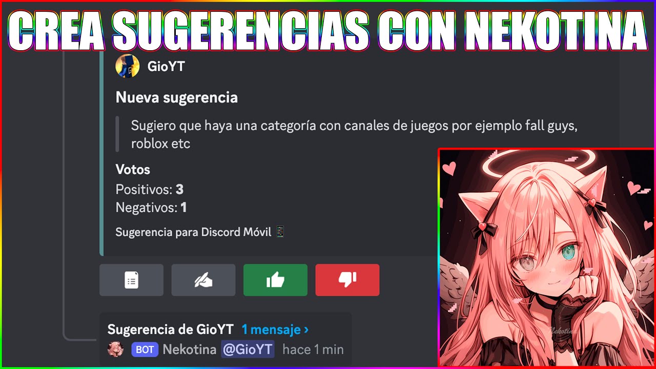 Crea Sugerencias Con Nekotina