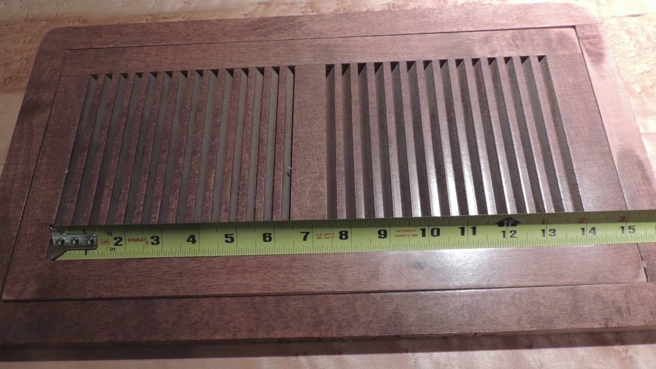 How to Size Flush Floor Vents for Hardwood Flooring