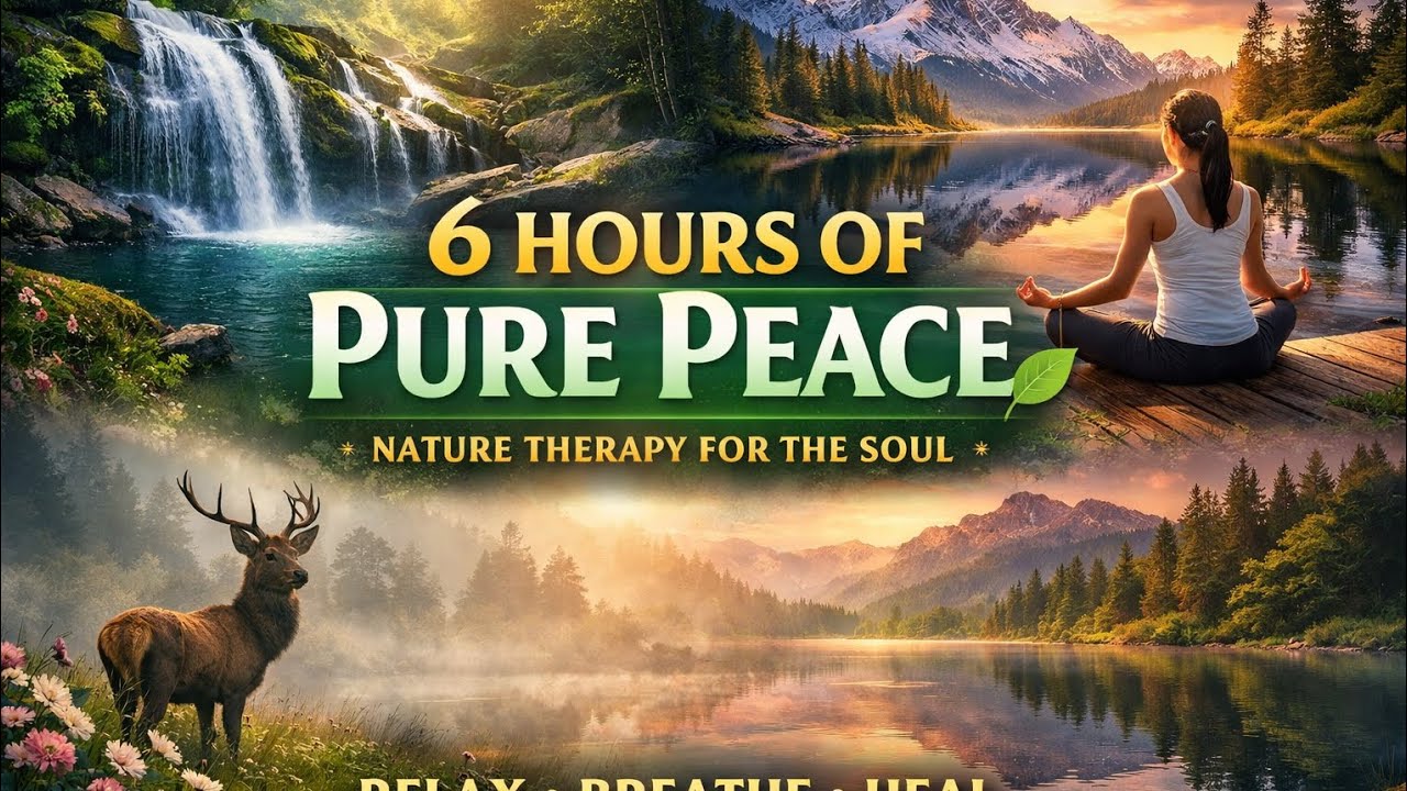 6 Hours of Pure Nature Therapy 🌿 | Deep Relaxation, Stress Relief & Inner Peace