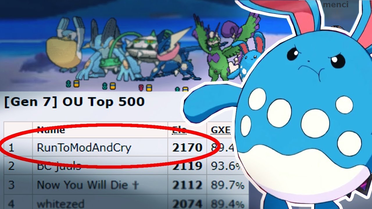 RANK 1 Sonne und Mond OU RAIN Team! [Pokemon Showdown]