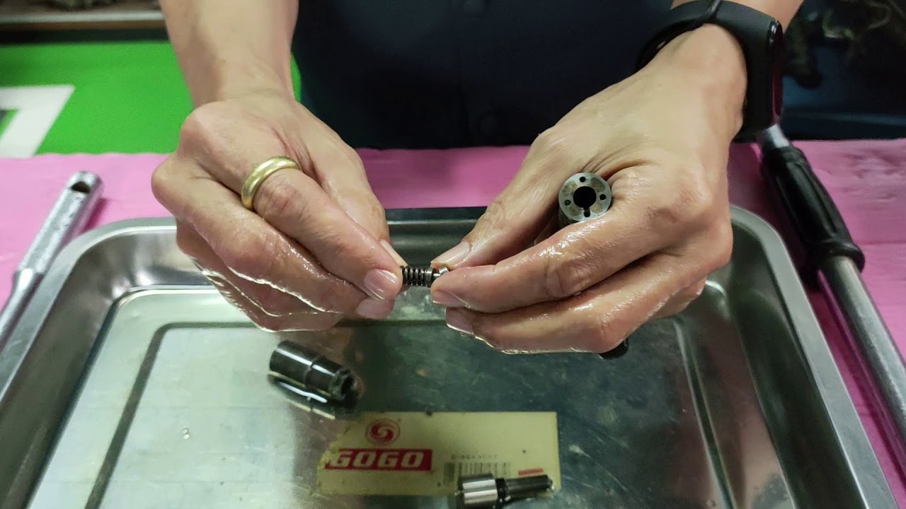 การถอดประกอบหัวฉีดคอมมอนเรลเครื่องยนต์ ISUZU 4JK1 TC