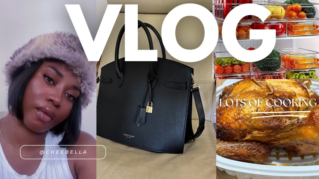 VLOG 🇨🇦: COOKING+ SICK+ GROCERIES SHOPPING+ LUXURY BAG BY (TEDDY BLAKE)
