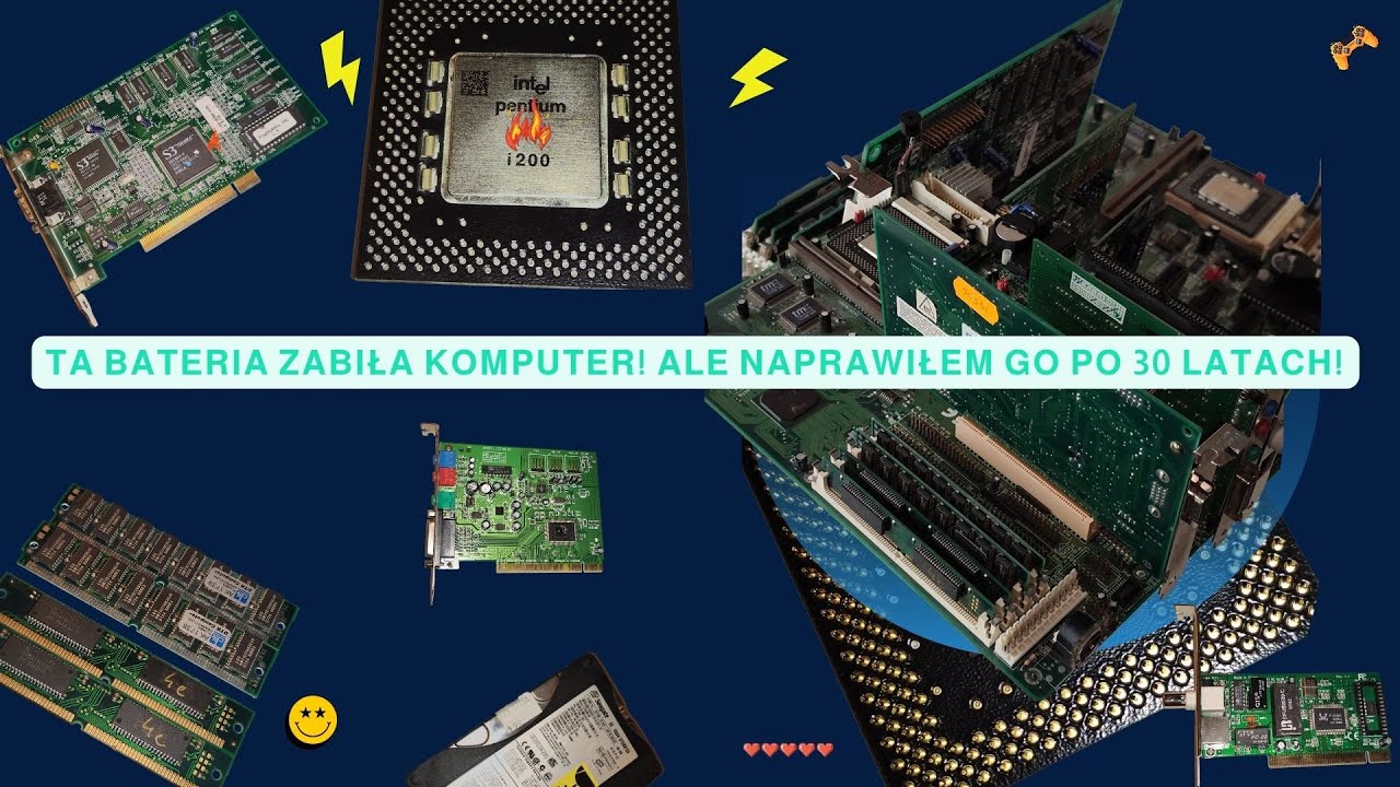 Retro PC 1995 – jak naprawiłem płytę z Dallas RTC i uruchomiłem Windows 98