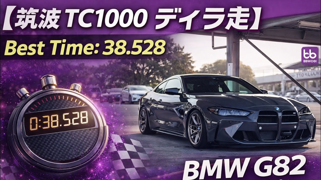 【筑波 TC1000 ディラ走】 2025.12.19 BMW G82 M4competition Best Time:38.528