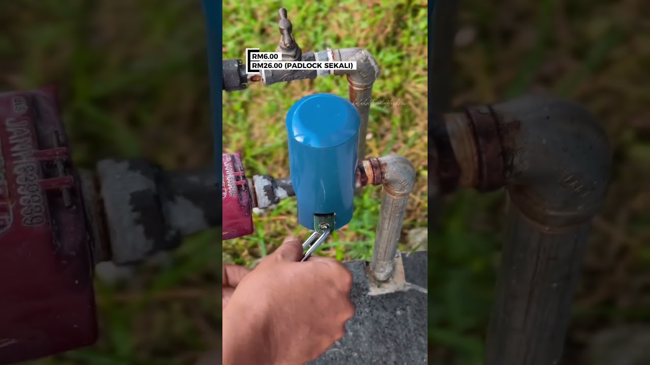 Faucet Lock/Bib Tap Cover Lock Sistem Penutup/Tutup Kunci Kepala Paip & Meter Air Luar 
