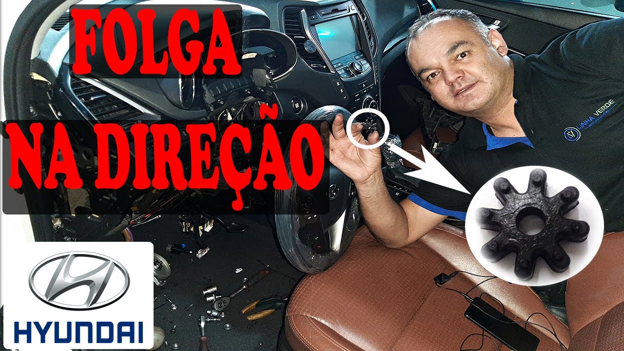 COMO TROCAR BUCHA DA COLUNA DE DIREÇÃO SANTA FÉ CERATO I30 E KIA SOUL Acoplamento Coluna Direção
