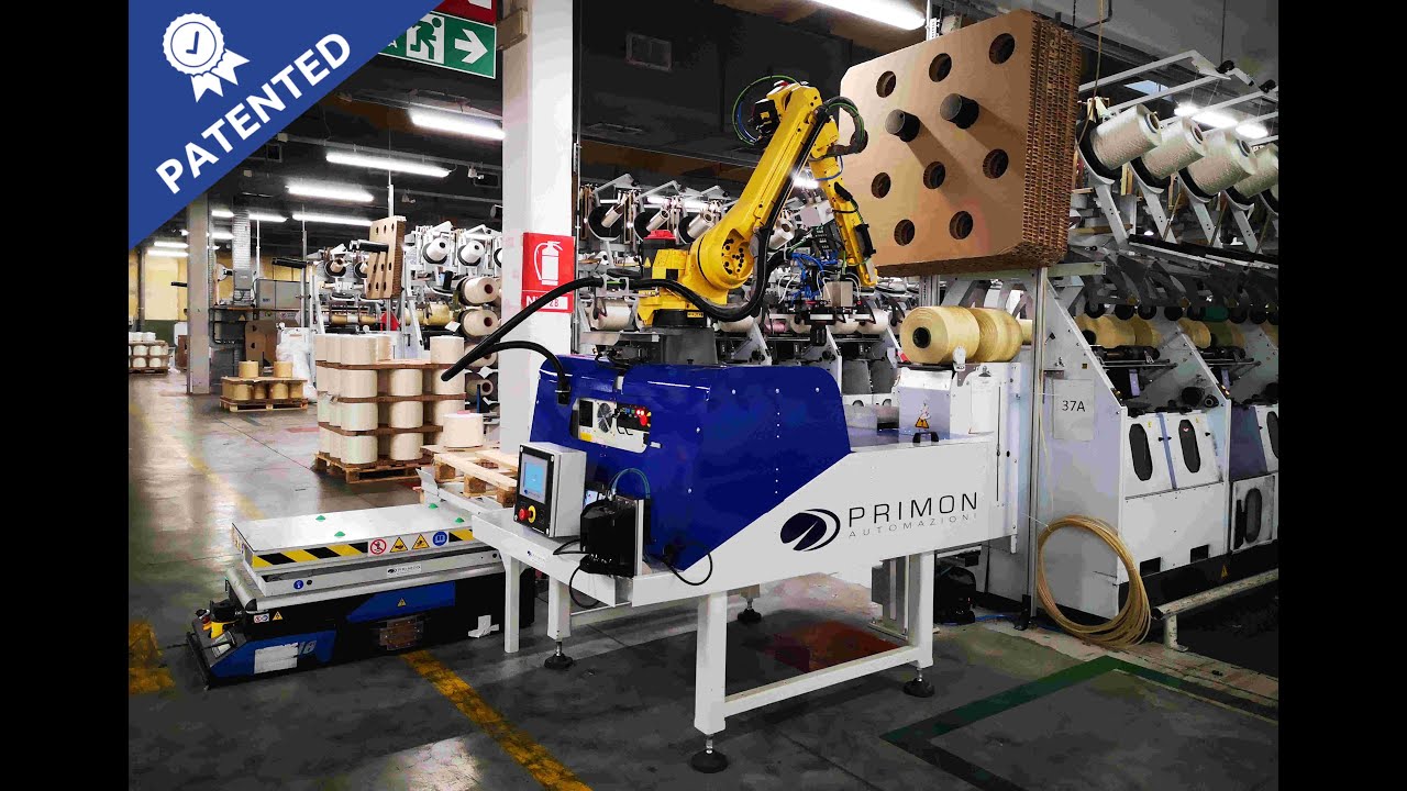 ROBOTransfer - Automatic Doffing System for cabling and twisting machines