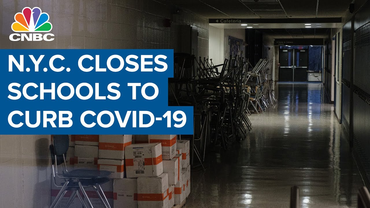 New York City closes schools for in-person learning to curb the coronavirus outbreak