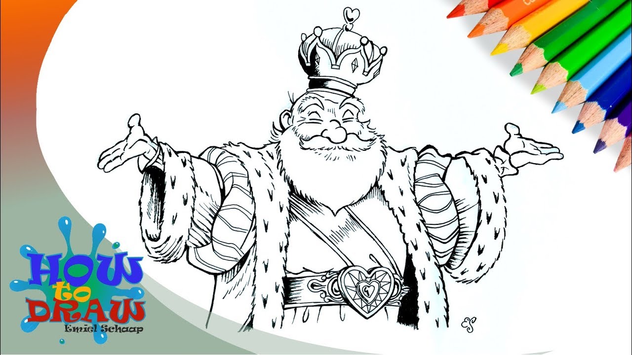 Koning Pardulfus tekenen Symbolica Efteling | Drawing King Pardulfus | Como dibujar Rey Pardulfus