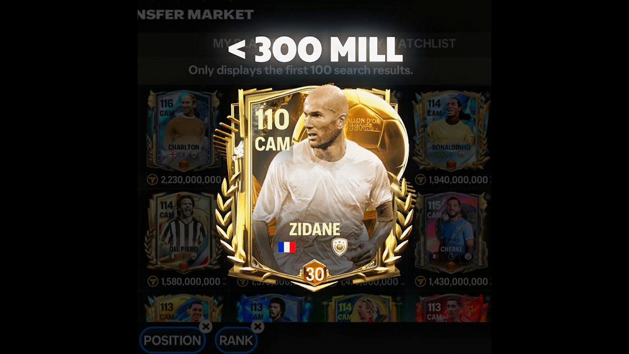 Best Cheap Budget CAM🔥 [ under 500 Mill ] #fcmobile #eafc24 #shorts