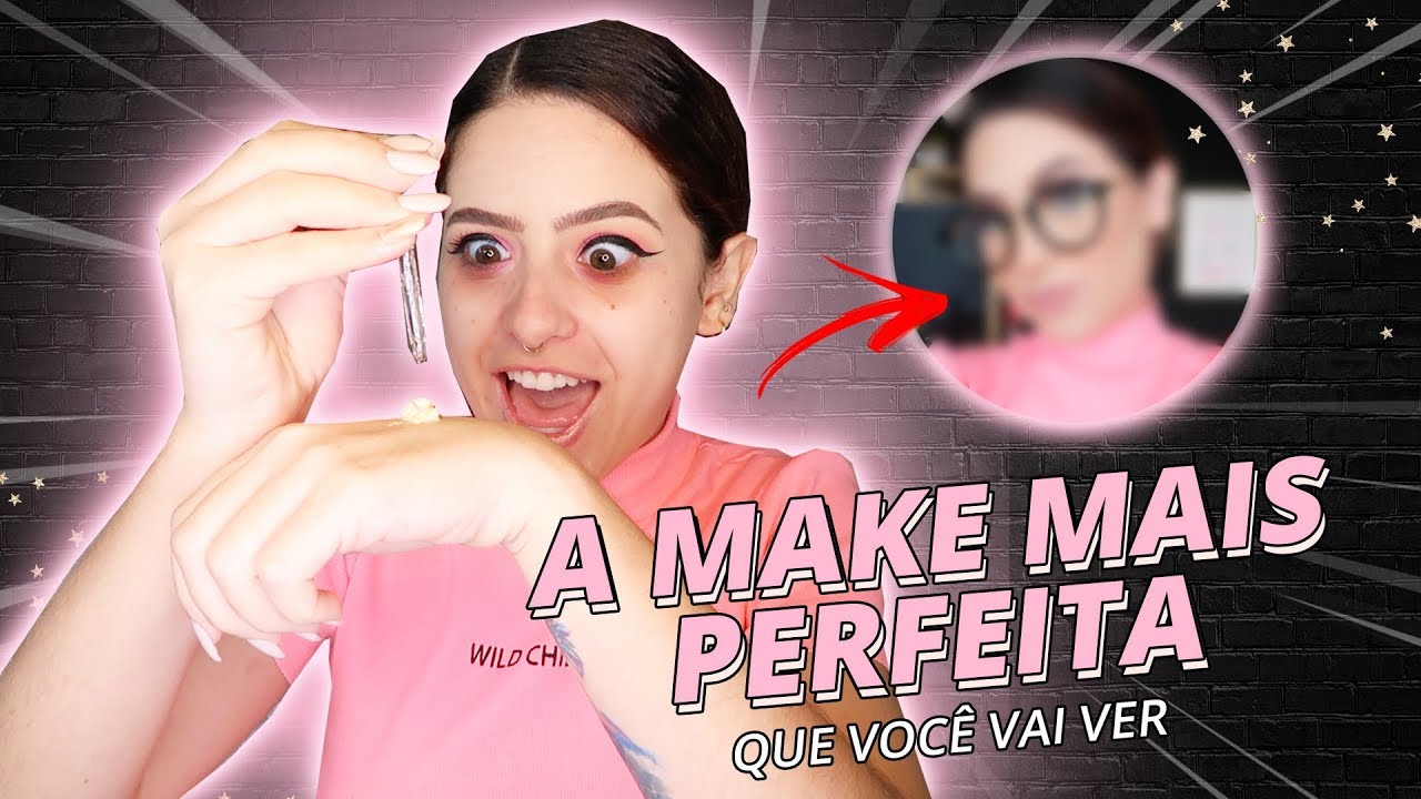 FIZ UMA MAQUIAGEM *SUPER DIFERENTE* PARA USAR COM ÓCULOS 🤩