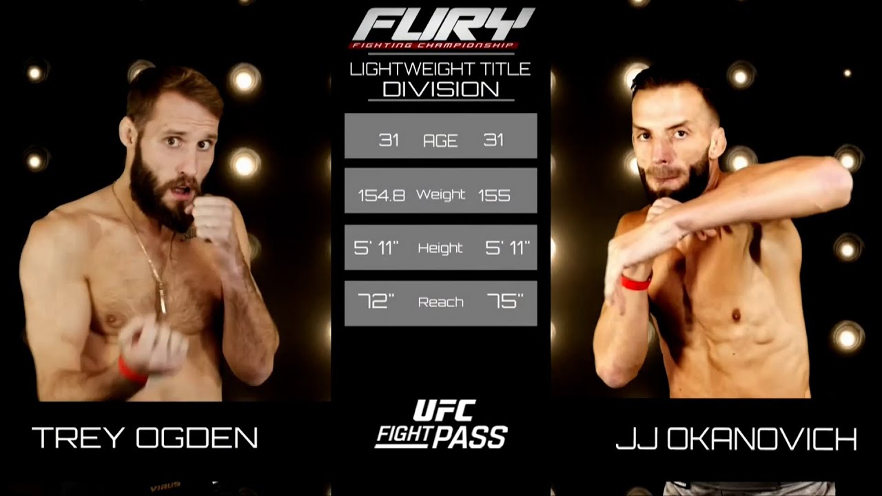 Fury FC 53: Trey Ogden vs JJ Okanovich | November 14, 2021