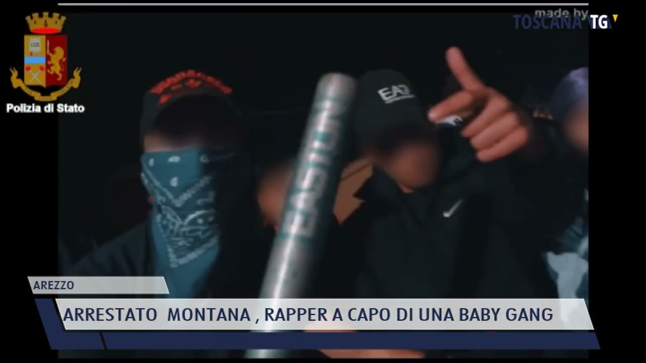 2022-03-30 AREZZO - ARRESTATO  MONTANA , RAPPER A CAPO DI UNA BABY GANG