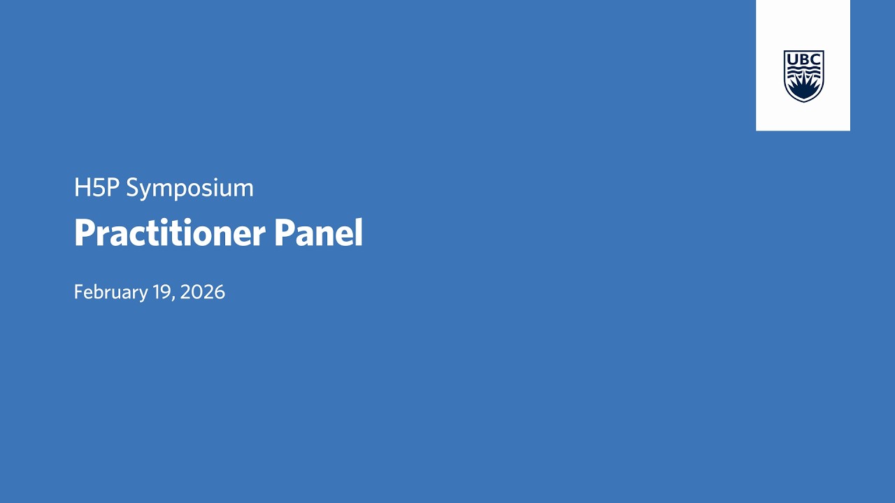 2026 H5P Symposium: Practitioner Panel