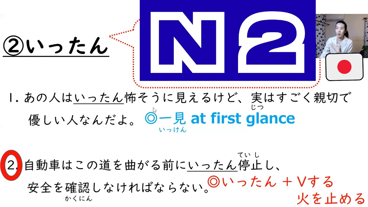 【JLPT N2 Vocabulary​】JLPTにでやすい語彙の使い方 練習問題 How to use the Vocabulary 日本語