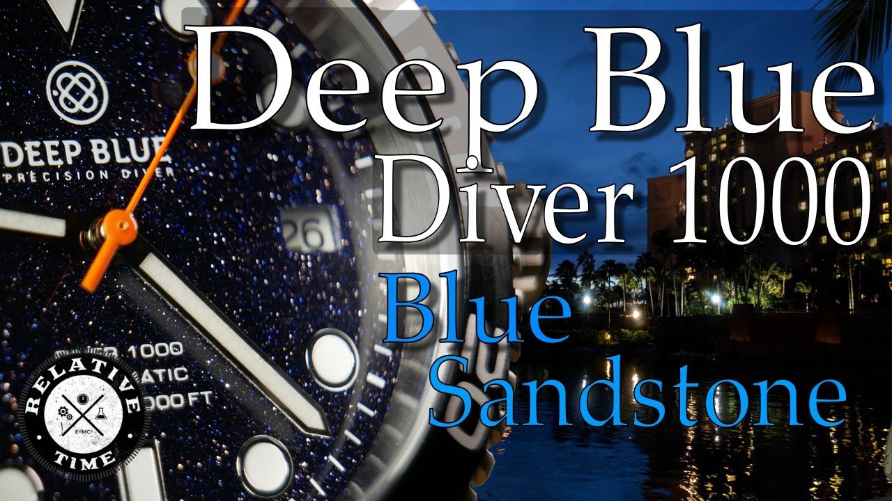 Погрузитесь в глубины! Обзор Deep Blue Diver 1000 (циферблат цвета «синий песчаник»)