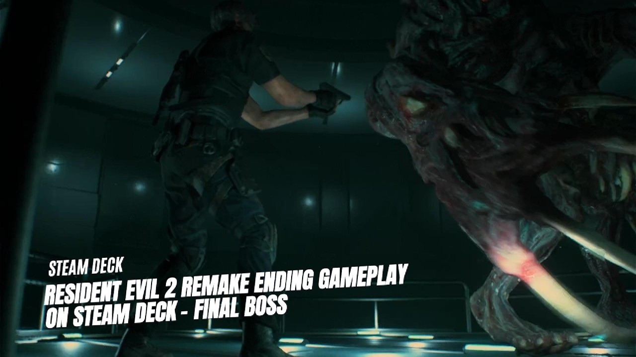 Resident Evil 2 Remake ENDING Gameplay on Steam Deck – Final Boss
