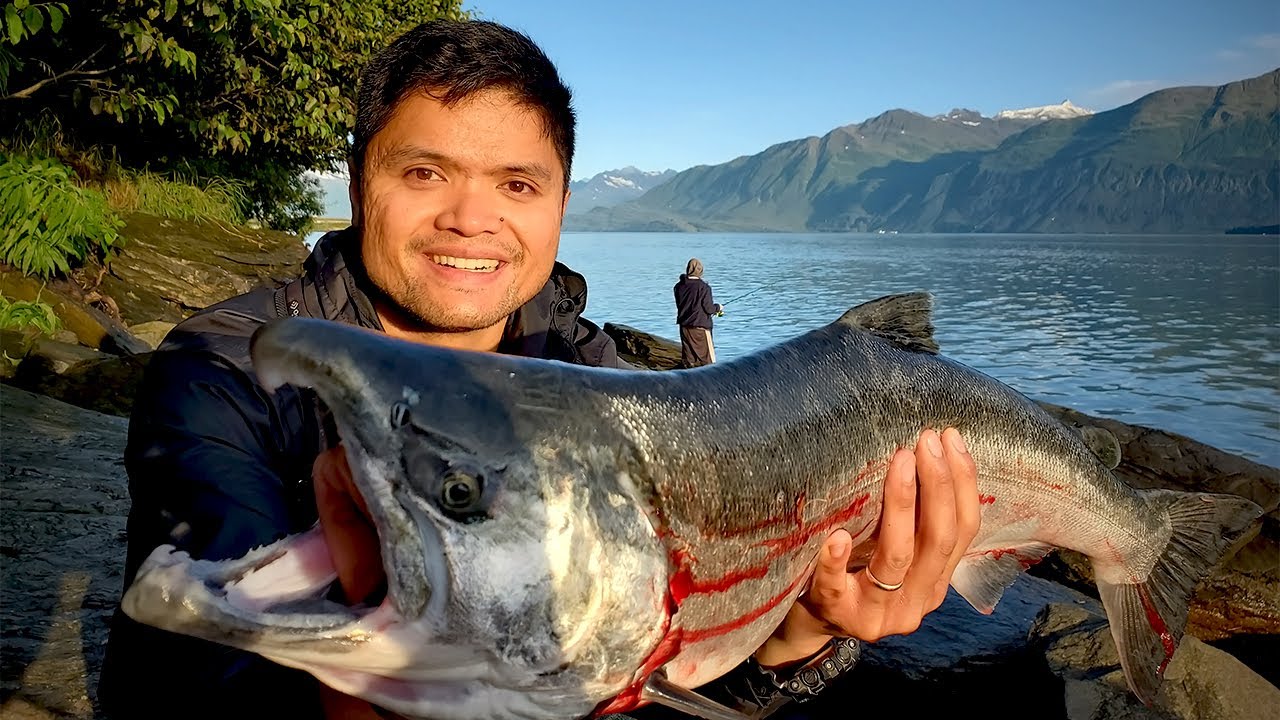 SALMON Fishing ALASKA (epic fishing trip, catch and cook)