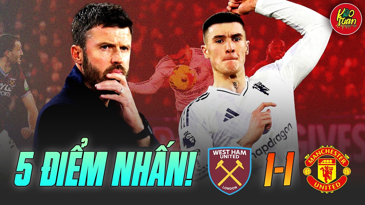 5 Điểm Nhấn West Ham 1-1 MU: Sesko Cứu Thua, Shaw Báo Hại & Bài Toán Low-Block Không Lời Giải!