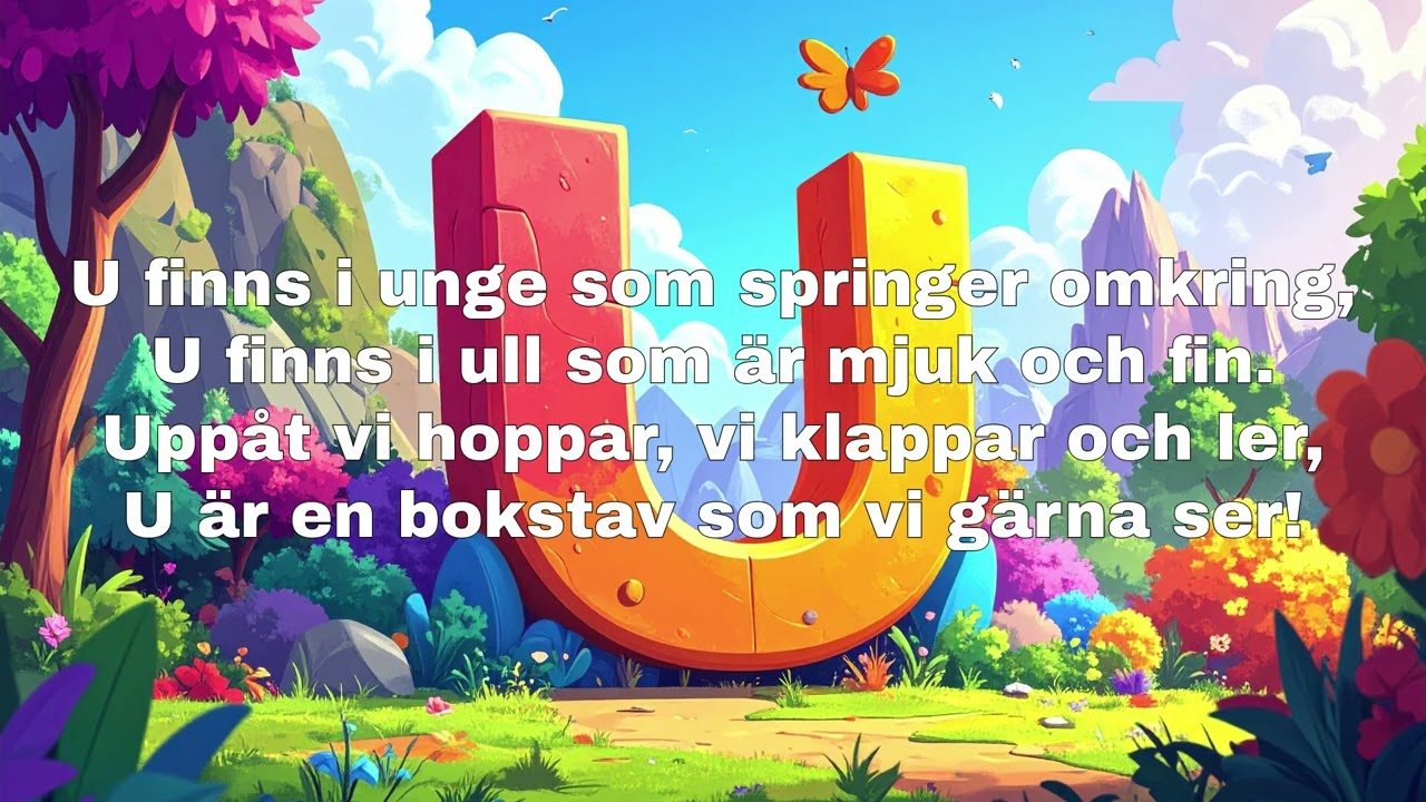 Bokstavss&aring;ng - Bokstaven U (av Utforska)