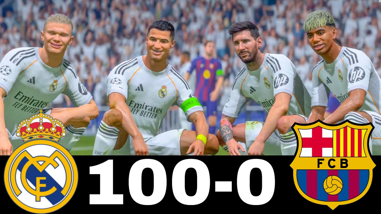 FC 26 - MESSI RONALDO NEYMAR & MBAPPÉ | ALL STARS | REAL MADRID 100-0 BARCELONA | #fc26 