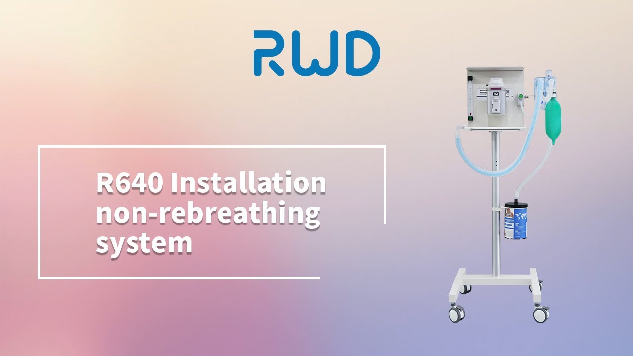 RWD Vet anesthesia R640 Installation for non rebreathing and rebreathing system