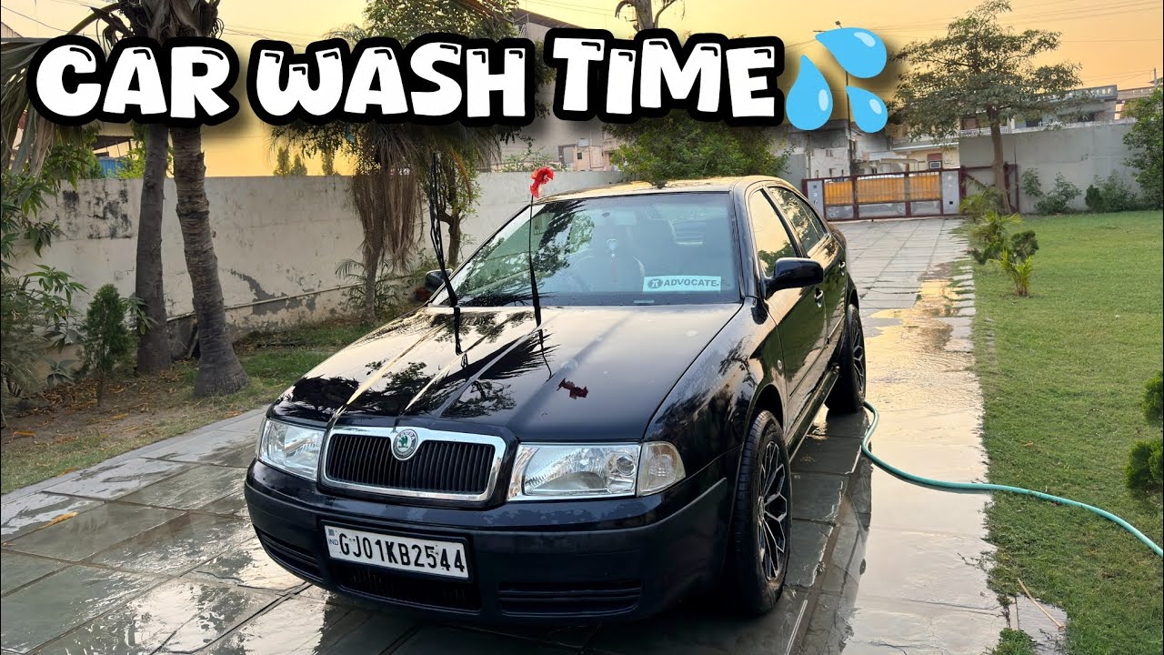Washing My Car at Home 🏡🚗 || Day:-105/365 || Route2Explore.